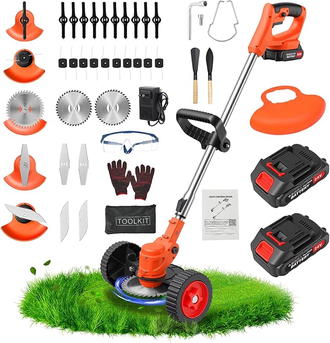 3 In 1 Cordless Grass Trimmer, Weed Eater and Edger