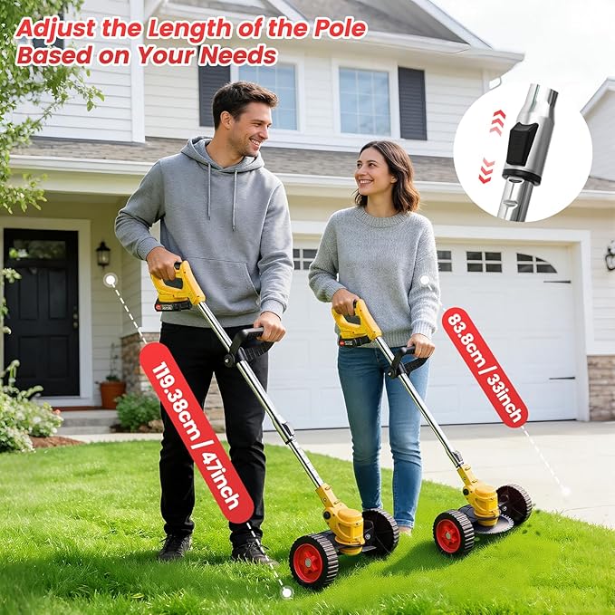 3 In 1 Cordless Grass Trimmer, Weed Eater and Edger
